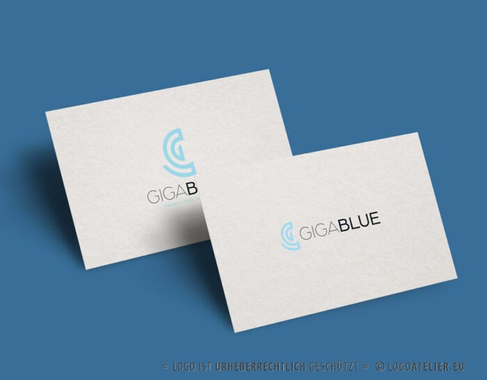 Technisches Logo Buchstabe G Software Technik Kompetenz Vision Innovation Zukunft Ökologie Giga Gigabyte Leistung Blau Freiheit Trend Leidenschaft Werte Lösungen Logo kaufen Logoshop LogoAtelier.eu