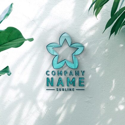 Logo Blume Stern Blumen Natur Sterne Pink Feminin Balance Beauty Blatt Blumig Duft Frühling Umwelt Schönheit Weiblich Traum Fertiges Logo kaufen Logoshop Logoatelier
