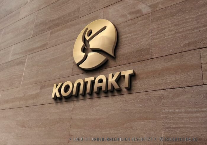 Logo Buchstabe K Menschen Schnell Kontakt Freude Happy Sprechen Statement Laufen Rennen Fertiges Logo kaufen Logoshop Logoatelier.eu