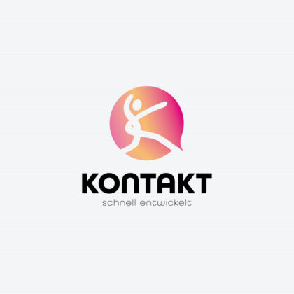 Logo Buchstabe K Menschen Schnell Kontakt Freude Happy Sprechen Statement Laufen Rennen Fertiges Logo kaufen Logoshop Logoatelier.eu