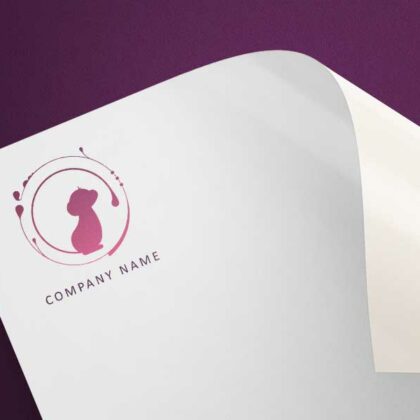 Logo Elegantes Äffchen Floral Feminin Beauty Affe Tiere Fertiges Logo kaufen Logoshop Logoatelier