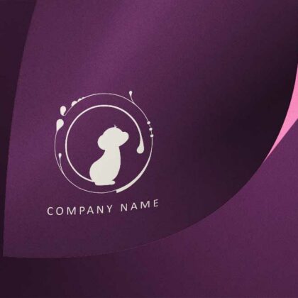 Logo Elegantes Äffchen Floral Feminin Beauty Affe Tiere Fertiges Logo kaufen Logoshop Logoatelier