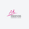 Logo Freunde Menschen Gruppe Verbindung Freundschaft Bergauf Gemeinschaft Zusammenhalt Positiv Pink Rosa Gezeichnet Junge Leute Fertiges Logo kaufen LogoShop LogoAtelier.eu