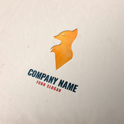 Logo Fuchs Unternehmen tiere Unternehmensberatung Unternehmensentwicklung Verantwortung Hunde Orange Schlau Wissen Spirit Frei Job Abenteuer Adventure Fertiges Logo kaufen Logoshop Logoatelier