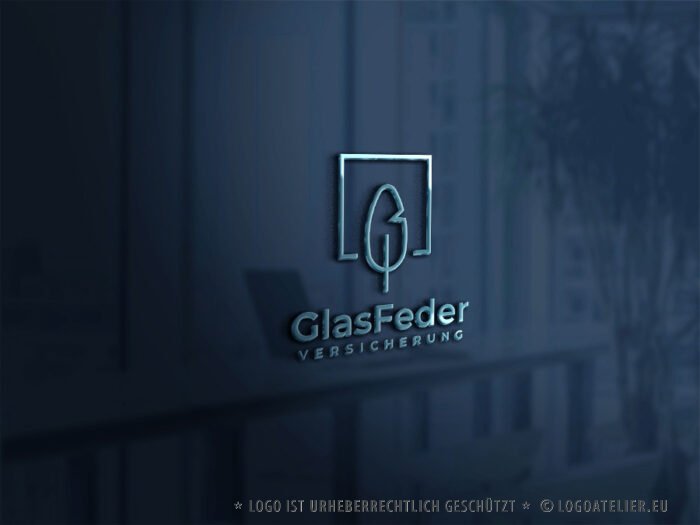 Logo Glas Feder Geometrie Technik Vertrauen Business Kraft Planung Fertiges Logo kaufen Logoshop Logoatelier Logo Glas Feder Geometrie Technik Vertrauen Business Kraft Planung Fertiges Logo kaufen Logoshop Logoatelier