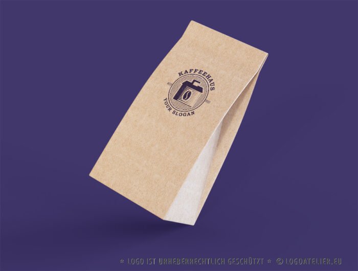 Logo Kaffee Haus Klassisch Retro Vintage Edel Emblem Kaffeehaus Fertiges Logo kaufen Logoshop Logoatelier