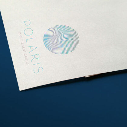 Logo Polarstern Polaris Nordstern Nordlichter Aurora Südlicht Linien Kreis Nordpol Kühl Nacht Himmel Fertiges Logo kaufen Logoshop LogoAtelier.eu