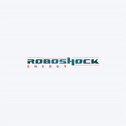 Logo Roboshock Energy Dynamisch Energie Schriftzug Dynamisch Fertiges Logo kaufen Logoshop Logoatelier