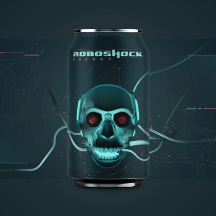 Logo Roboshock Energy Dynamisch Energie Schriftzug Dynamisch Fertiges Logo kaufen Logoshop Logoatelier