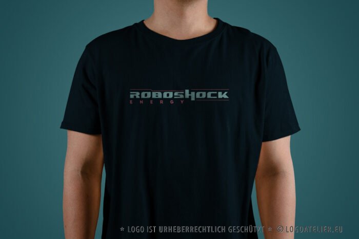 Logo Roboshock Energy Dynamisch Energie Schriftzug Dynamisch Fertiges Logo kaufen Logoshop Logoatelier