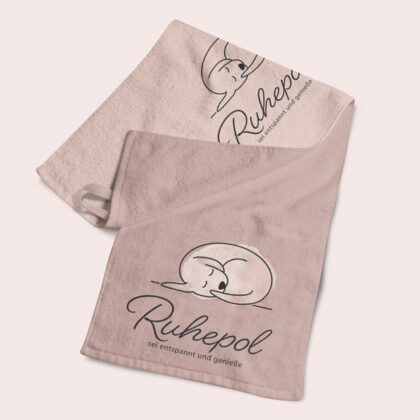 Logo Ruhepol Hund Schlaf Stille Tiere Entspannung Genuß Harmonie Beruhigung Schlummern Ruhe Gelassenheit Fertiges Logo kaufen Logoshop Logoatelier.eu