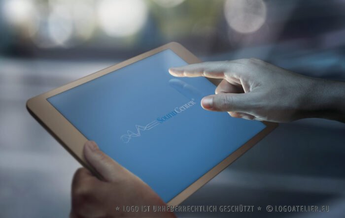 Logo Sound Welle Töne Musik Klang Laut Linien Soundcenter fertiges Logo kaufen Logoshop Logoatelier