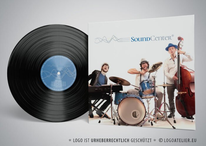 Logo Sound Welle Töne Musik Klang Laut Linien Soundcenter fertiges Logo kaufen Logoshop Logoatelier