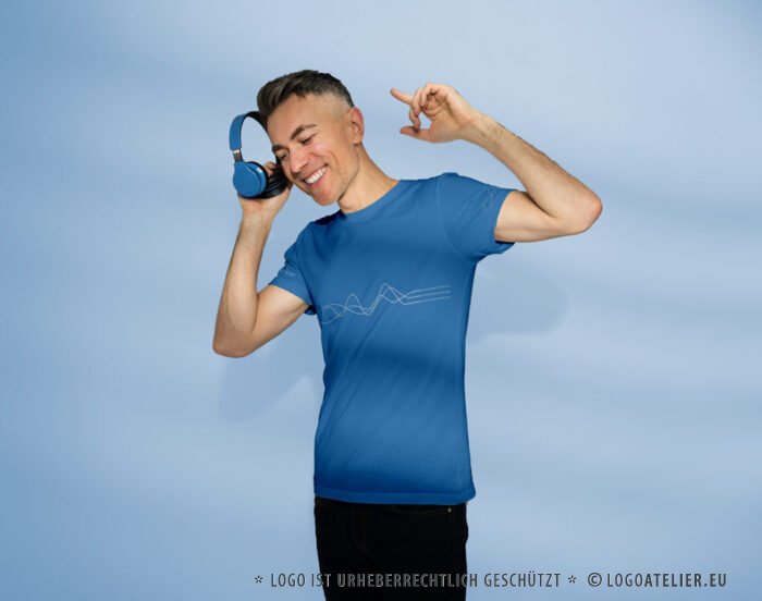 Logo Sound Welle Töne Musik Klang Laut Linien Soundcenter fertiges Logo kaufen Logoshop Logoatelier