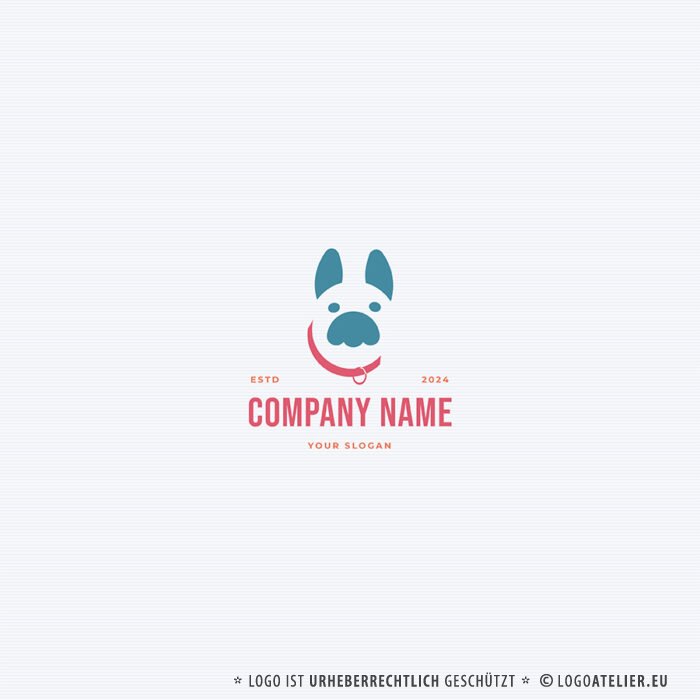Logo Tier Hund Bulldogge Hunde Pfote Stabilität Fertiges Logo kaufen Logoshop Logoatelier Logo Tier Hund Bulldogge Hunde Pfote Stabilität Fertiges Logo kaufen Logoshop Logoatelier