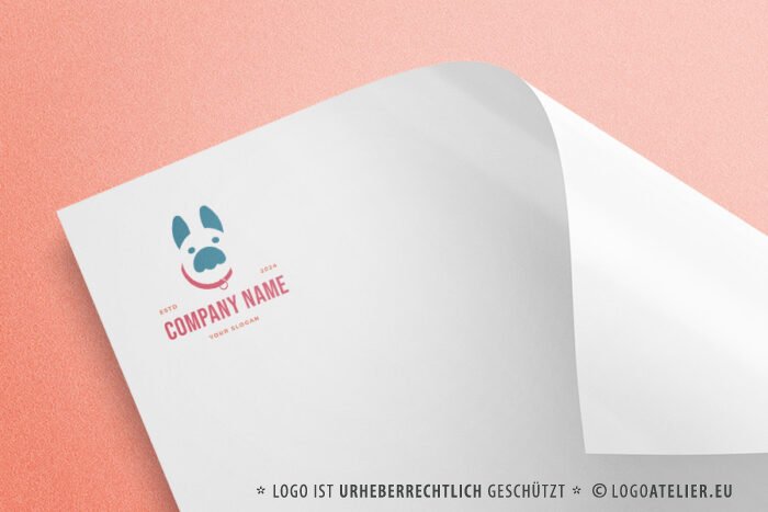 Logo Tier Hund Bulldogge Hunde Pfote Stabilität Fertiges Logo kaufen Logoshop Logoatelier Logo Tier Hund Bulldogge Hunde Pfote Stabilität Fertiges Logo kaufen Logoshop Logoatelier
