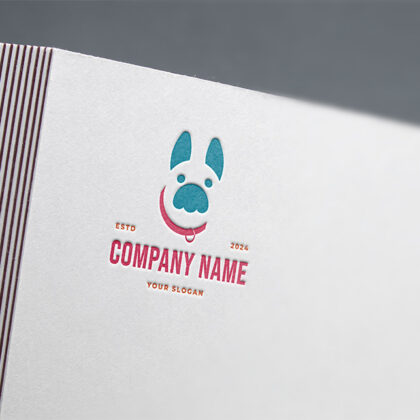 Logo Tier Hund Bulldogge Hunde Pfote Stabilität Fertiges Logo kaufen Logoshop Logoatelier