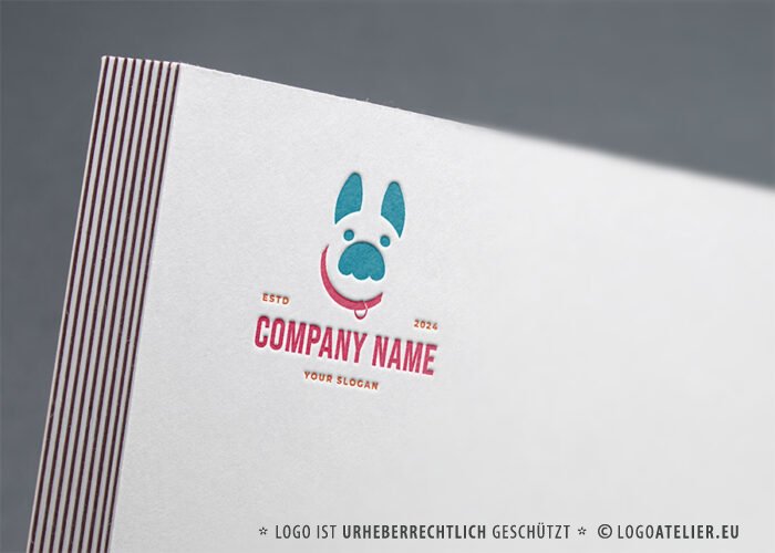 Logo Tier Hund Bulldogge Hunde Pfote Stabilität Fertiges Logo kaufen Logoshop Logoatelier Logo Tier Hund Bulldogge Hunde Pfote Stabilität Fertiges Logo kaufen Logoshop Logoatelier