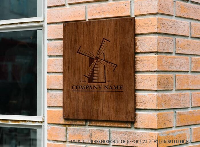 Logo Wind Mühle Retro Klassisch Architektur Energie Windmühle Getreide Vintage Bewegung Windkraft Windrad Fertiges Logo kaufen Logoshop Logoatelier Logo Wind Mühle Retro Klassisch Architektur Energie Windmühle Getreide Vintage Bewegung Windkraft Windrad Fertiges Logo kaufen Logoshop Logoatelier