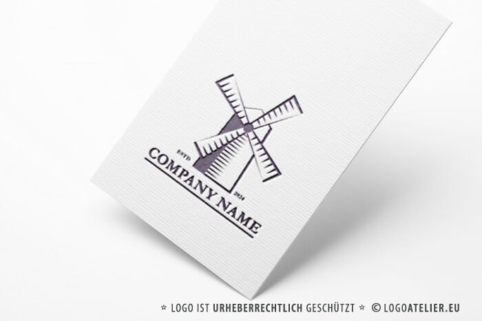 Logo Wind Mühle Retro Klassisch Architektur Energie Windmühle Getreide Vintage Bewegung Windkraft Windrad Fertiges Logo kaufen Logoshop Logoatelier Logo Wind Mühle Retro Klassisch Architektur Energie Windmühle Getreide Vintage Bewegung Windkraft Windrad Fertiges Logo kaufen Logoshop Logoatelier