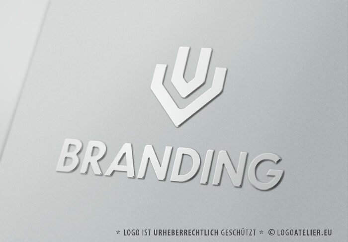 Logo Buchstabe U V Männliches Logo Technisches Logo Werbeagentur Markenagentur Kraftvoll Stark Power Erfolgreich Fertiges Logo kaufen Logoshop Logoatelier.eu
