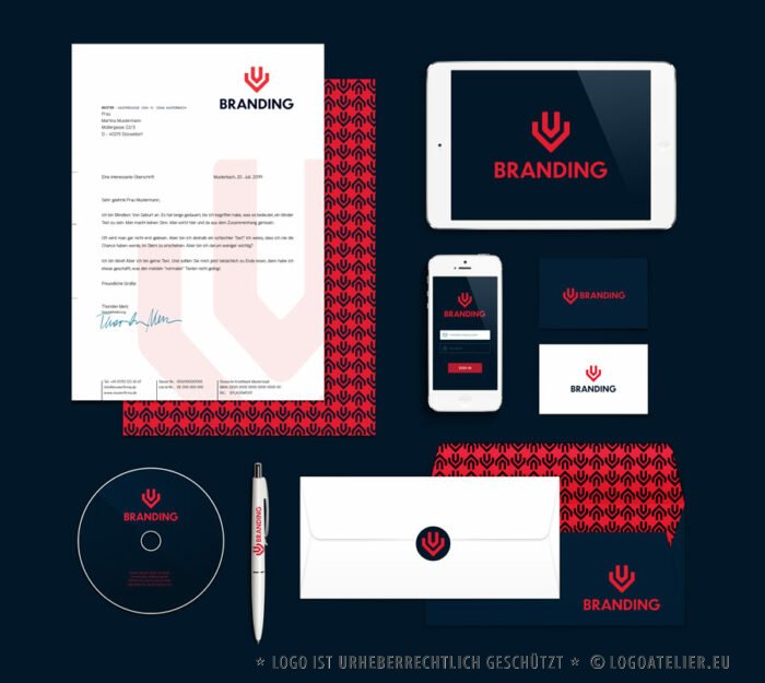 Logo Buchstabe U V Männliches Logo Technisches Logo Werbeagentur Markenagentur Kraftvoll Stark Power Erfolgreich Fertiges Logo kaufen Logoshop Logoatelier.eu