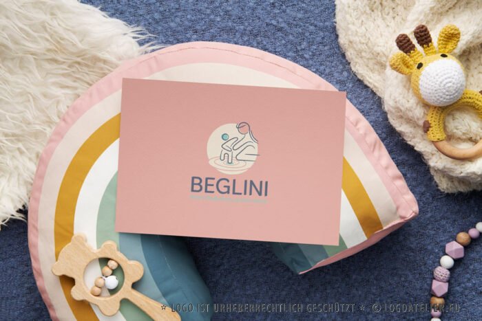 Logo Eltern Kinder Begleitung Lernen Glück Liebe Spaß Freude Spielen Fürsorge Umsorgen Kreativ Kids Kindergarten Fertiges Logo kaufen Logoshop Logoatelier.de