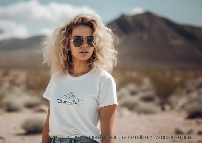 Logo Gipfel Sonne Summit Sol Sinn des Lebens Klarheit Erkenntnis Kurve Linie Berge Urlaub Erholung Weisheit Gipfelrausch Wichtiges Identität Ziele Freiheit Fertiges Logo kaufen Logoshop Logoatelier.eu