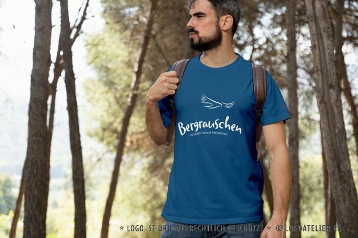 Logo Sinn des Lebens Klarheit Erkenntnis Adler Bergrauschen Berge Weisheit Gipfelrausch Höhenflug Wichtiges Identität Träume Ziele Freiheit Frieden Fertiges Logo kaufen Logoshop Logoatelier.eu