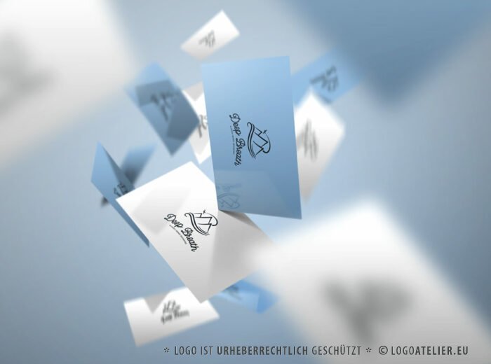 Durchatmen Logo Gipfel Meer Vogel Adler Sinn des Lebens Klarheit Erkenntnis Berge Urlaub Erholung Weisheit Entspannung Wichtiges Identität Ziele Freiheit Fertiges Logo kaufen Logoshop Logoatelier.de