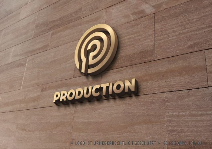 Buchstabe P Firmenlogo Logo Kreis Buchstabe P Pink Magenta Technik Produktion Design Programmieren Fertiges Logokaufen Logoshop Logoatelier.eu