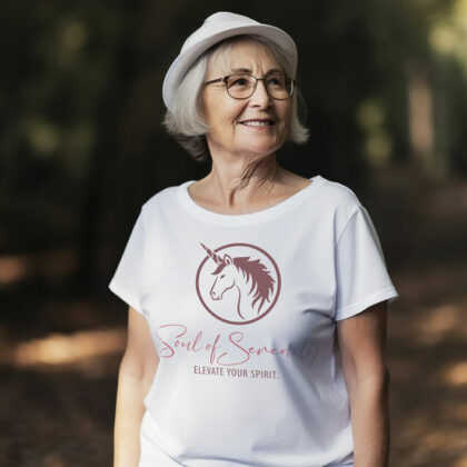 Einhorn Logo Gelassenheit Seele Spirit Frieden Ruhe Harmonie Spirituelle Essenz Wesen Ausgeglichen Heilung Erheben Fertiges Logo kaufen Logoshop Logoatelier