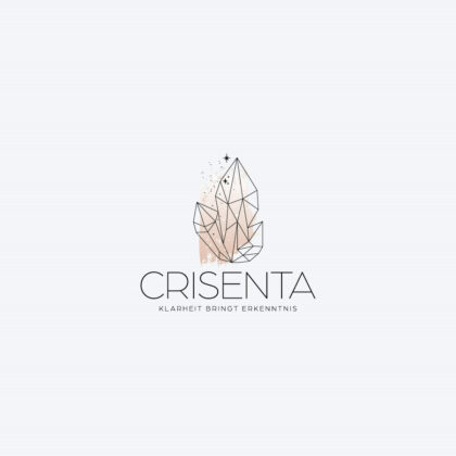 Kristall Logo Diamant Schmuck Handmade Handgemachtes Sterne Erkenntnis Klarheit Rocks Felsen Mondstein Fertiges Logo kaufen Logoshop LogoAtelier