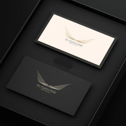 Logo Aufstieg Erhebung Fliegen Leicht Golden Inspiration Flügel Vogel Flugzeug Schmetterling Adler Sicherheit Fertiges Logo kaufen Logoshop Logoatelier.eu