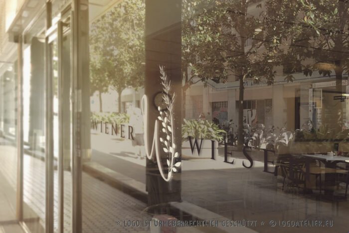 Logo Buchstabe W Gräser Restaurant Kostbar Gaumenfreude Genuss Essen Edel Geschmackvoll Sinne Kulinarik Wien Wiesn Wiesen Bar Pflanzen Ähre Fertiges Logo kaufen Logoshop LogoAtelier