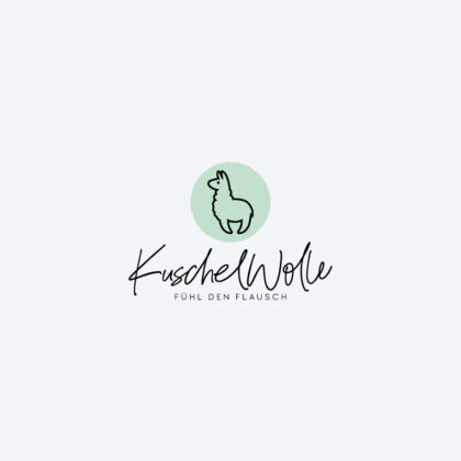 Logo Lama Alpaka Wolle Wolle Kuschel Flauschig Gezeichnet Abenteuer Tiere Ruhe Glück Gelassenheit Innere Balance Spucken Fertiges Logo kaufen Logoshop Logoatelier