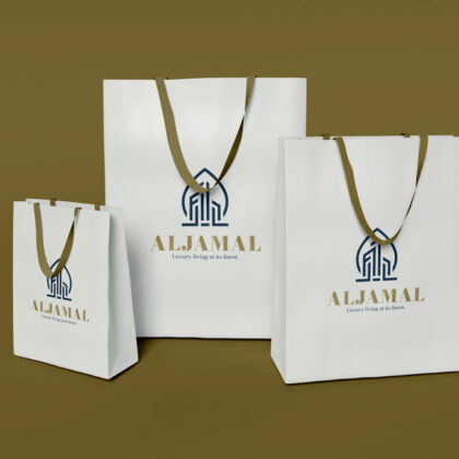 Logo Luxus Immobilien Vermittlung Arabien Perfektion Edel Glück Real Estate Makler Haus Architektur Baufirma Gebäude Edles Logo kaufen Logoshop Logoatelier