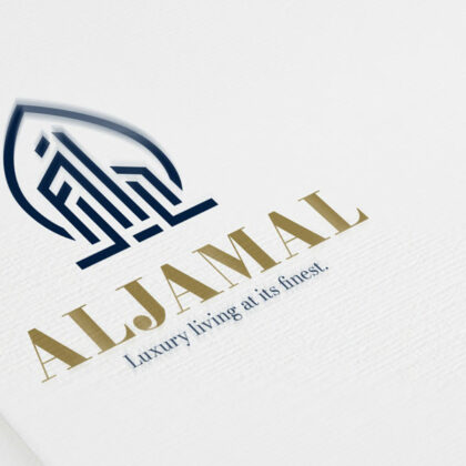 Logo Luxus Immobilien Vermittlung Arabien Perfektion Edel Glück Real Estate Makler Haus Architektur Baufirma Gebäude Edles Logo kaufen Logoshop Logoatelier