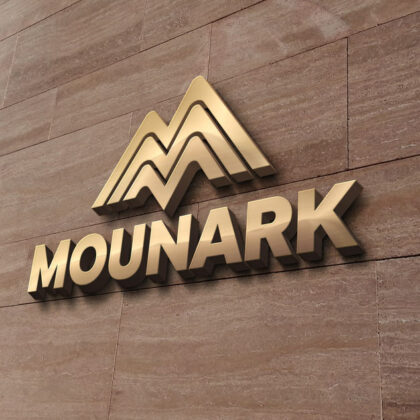 Logo Berg Buchstabe M Gebirge Mountain Stärke Beständigkeit Wachstum Unterstützung Kraft Power Ambition Erreichen Ziele Starkes Logo kaufen Logoshop Logoatelier