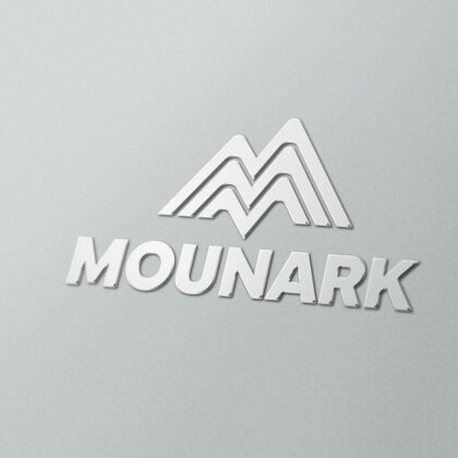 Logo Berg Buchstabe M Gebirge Mountain Stärke Beständigkeit Wachstum Unterstützung Kraft Power Ambition Erreichen Ziele Starkes Logo kaufen Logoshop Logoatelier