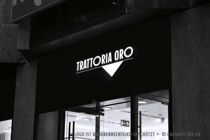Black and White Store Logo Mockup by GraphicsFamily