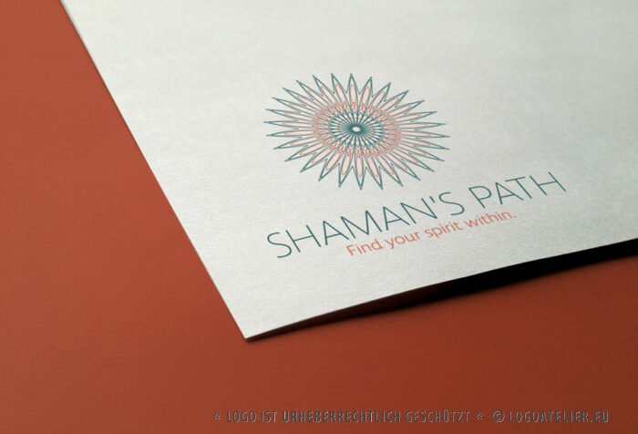 Logo Schamane Weg Heiliger Geist Spirit Naturvölker Magisch Verbindung Priester Medizinmann Tradition Pfad Mystisch Weisheit Führung Universell Spirituelles Logo kaufen Logoshop Logoatelier (3)