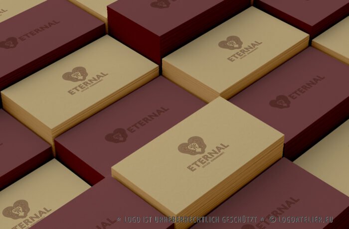 Exklusives Logo Verbundenheit Ewig Alien Herz Linien Liebe Kosmos Außerirdisch Schicksal Grenzenlos Universum Universell Licht Menschen Verbindung Romantisch Fertiges Logo kaufen Logoatelier.de