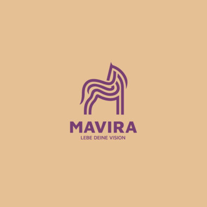 Exklusives Pferdelogo Pferd Vision Leben Traum Freiheit Frieden Kreativität Edles Logo kaufen Logoatelier Logoshop