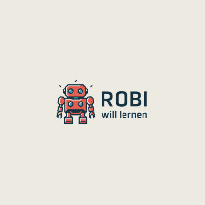 Exklusives Roboter Logo Jedes Logo ist ein Einzelstück Fertige Logos kaufen Logoshop Logoatelier.de