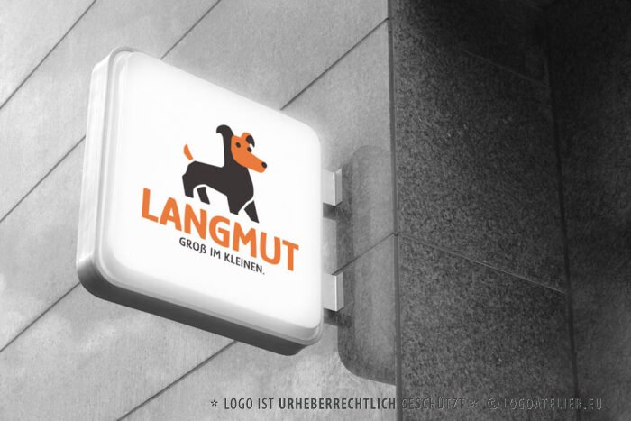 Hunde Logo Mutig Großartig Aufmerksam Liebevoll Lustig Dackel Hunde Dackellogo Dachshund Teckel Fertiges Logo kaufen Logoshop Logoatelier.de