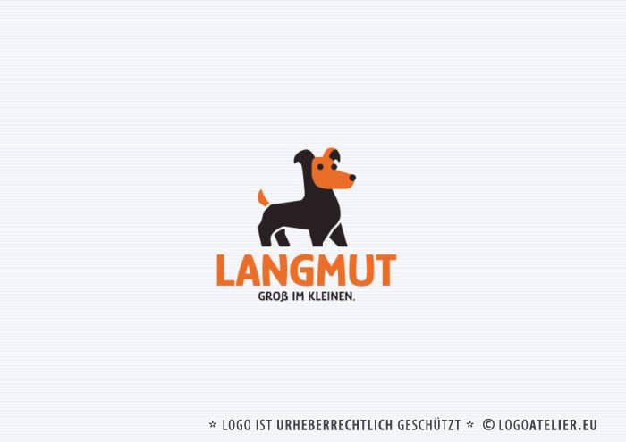 Hunde Logo Mutig Großartig Aufmerksam Liebevoll Lustig Dackel Hunde Dackellogo Dachshund Teckel Fertiges Logo kaufen Logoshop Logoatelier.de