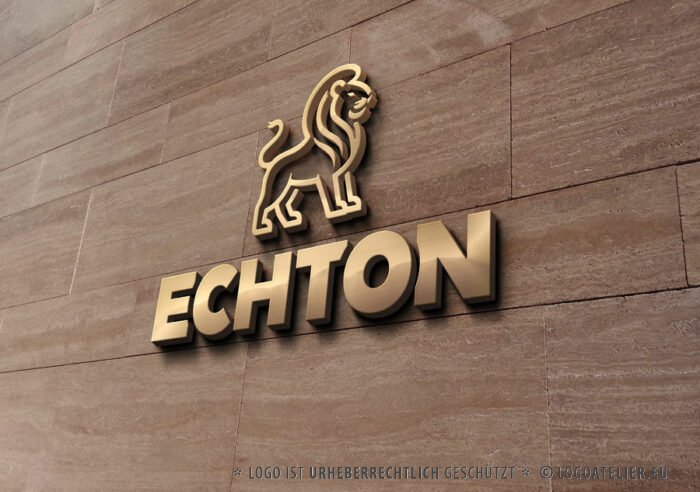 Logo Löwe Männlich Kraftvoll Handwerk Schmuck Männerschmuck Erhaben Authentizität Stärke Sebstbewusst Schutz Sicherheit Fertiges Logo kaufen Logoshop Logoatelier.de