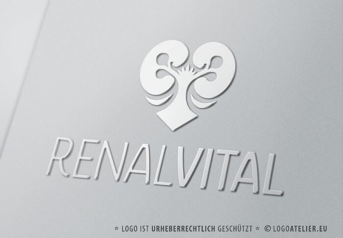 Logo Nieren Gesundheit Ganzheitliche Medizin Balance Organe Niereninsuffizienz Stoffwechsel Erwachen Fertiges Logo kaufen Logoshop Logoatelier.de