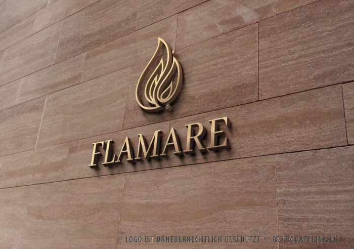 Logo Flamme Licht Feuer Brennen Spirituell Heiß Anzünden Entfachen Fertiges Logo kaufen Logoshop Logoatelier